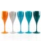 Realistic champagne glasses