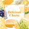 Realistic Cheese Frame Background