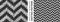 Realistic chevron seamless knitted pattern. Detailed zigzag ornament. Texture of monochrome knitwear for background