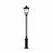 Realistic Chiaroscuro Street Lamp Vector On White Background