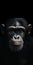 Realistic Chimp Portrait Stunning Mobile Lock Screen Background