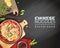 Realistic Chinese Noodles background