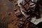 Realistic Chocolate on Rustic Background