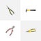 Realistic Claw, Nippers, Pliers And Other Vector Elements. Set Of Tools Realistic Symbols Also Includes Long, Nippers