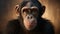 Realistic Close-up Portrait Of Adult Chimp With Unreal Engine\\\'s Ray Tracing