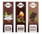 Realistic Cocoa Products Vertical Banners