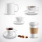 Realistic Coffee Set