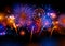 Realistic colorful Fireworks