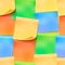 Realistic colourful sticky notes seamless pattern