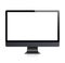 Realistic Computer front view. Monitor - stock vector