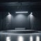 Realistic Concrete Studio Stage Podium Showroom Stairs Big Hallway Industrial Hangar Metal Spot Led Lights Polished Cement