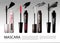 Realistic Cosmetic Mascara Collection