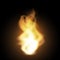 Realistic creative hot vector fire flames or blaze bonfire