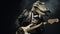 Realistic Crocodile Guitarist: A Captivating Imax Close-up