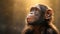 Realistic Depiction Of Light: Chimp In The Sunshine