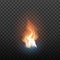 Realistic Design Burning Blaze Element Vector