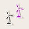Realistic design element: wind turbines