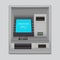 Realistic Detailed 3d Atm Machine Interface. Vector