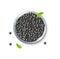 Realistic Detailed 3d Black Caviar Can. Vector