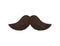 Realistic Detailed 3d Black Fake Mustache. Vector