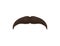 Realistic Detailed 3d Black Fake Mustache. Vector