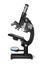 Realistic Detailed 3d Black Microscope Magnifying Tool. Vector