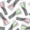 Realistic Detailed 3d Chewing Gum Sticks Seamless Pattern Background. Vector
