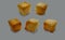 Realistic Detailed 3d Different Crackers Crispy Set. Vector