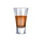 Realistic Detailed 3d Full Shot Glass. Vector