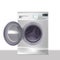 Realistic Detailed 3d Wash Machine Front View. Vector