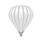 Realistic Detailed 3d White Blank Ballon Template Mockup. Vector