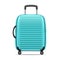 Realistic Detailed Blue Case or Suitcase. Vector