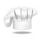 Realistic Detailed Chef White Hat on a Background. Vector