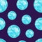 Realistic Detailed Disco Ball Seamless Pattern Background. Vector