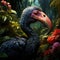Realistic Detailed Dodo Bird Animal in Lush Tropical Forest