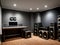 Realistic detailed music studio interior design.