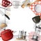 Realistic Dishes Colorful Template