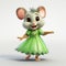 Realistic Disney Mouse Character Design With Ray Tracing Style