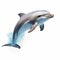 Realistic Dolphin Jumping: Hyper-detailed Rendering With Glimmering Light Effects