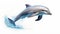 Realistic Dolphin Jumping Out Of Water - Uhd Image