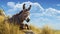 Realistic Donkey On Grass: Charming Character Illustration In Uhd