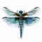 Realistic Dragonfly 3d Render On Transparent Background