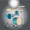 Realistic Drum kit Background 2
