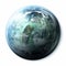 Realistic Earth Planet With Ocean And Clouds - Kepler-22b