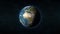 Realistic Earth from space centered on Africa and Europe