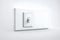 A realistic electric light switch is depicted on a white background.