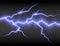 Realistic electric lightning, abstract thunderstorm. Lightning shock isolated on transparent background. Vector illustration