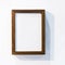 Realistic empty frame on light background, border for your creative project.