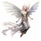 Realistic Fairy In Flight Watercolor And Ink Drawing By Anne Stokes And Larry Elmore