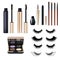 Realistic False Lashes Cosmetics Set